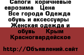 Сапоги ,коричневые еврозима › Цена ­ 1 000 - Все города Одежда, обувь и аксессуары » Женская одежда и обувь   . Крым,Красногвардейское
